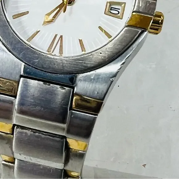 Bulova White 2-Tone Stainless Steel Women's Watch 98U28 6in. - Picture 8 of 15